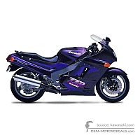 11/1 専用ʚ♥⃛ɞ (͒⑅′࿉‵⑅)͒ෆ* 2000 Kawasaki NINJA ZX-11 (ZX1100-D8) Decals (Red)(Zx1100-D7