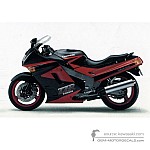 Kawasaki ZZR1100 1992 - Rosso