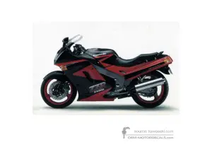 Decals for Kawasaki ZZR1100 1992 - Red • Kawasaki OEM Decals