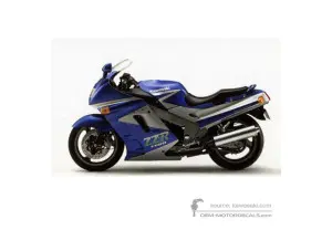 Decals for Kawasaki ZZR1100 1992 - Silver • Kawasaki OEM Decals