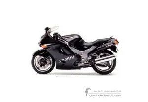 Decals for Kawasaki ZZR1100 1994 - Black • Kawasaki OEM Decals