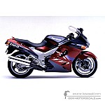 Kawasaki ZZR1100 1994 - Rot