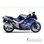 Kawasaki ZZR1100 1994 - Blu