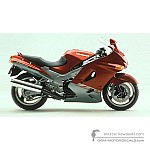 Kawasaki ZZR1100 1998 - Rot