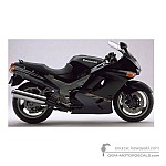 Kawasaki ZZR1100 1998 - Negro