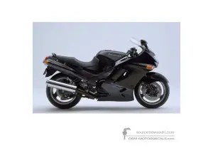 Decals for Kawasaki ZZR1100 1999 - Black • Kawasaki OEM Decals