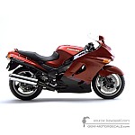 Kawasaki ZZR1100 1999 - Rot