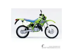Decals for Kawasaki KDX125 1990 • Kawasaki OEM Decals