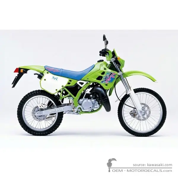 Kawasaki KDX125 1990 - Lime Green