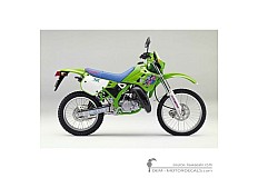 Naklejki do Kawasaki KDX125 1991 • Kawasaki Naklejki OEM