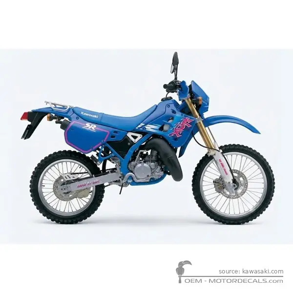 Kawasaki KDX125 1992 - Blue