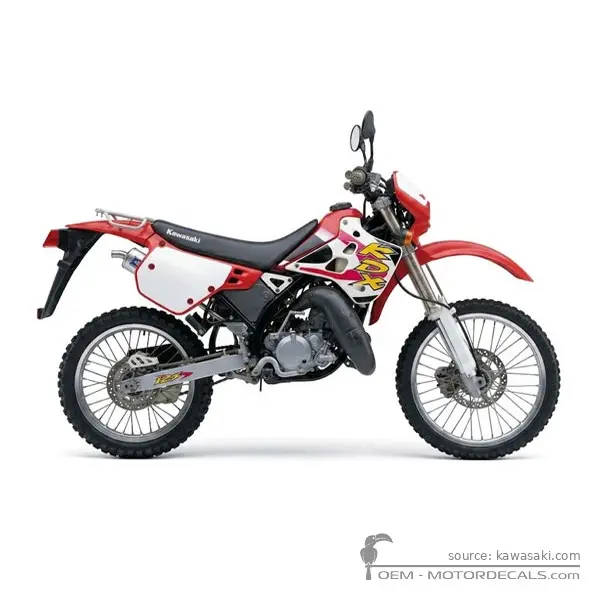 Kawasaki KDX125 1999 - Red