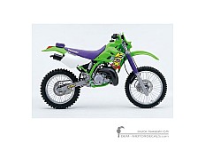 Stickers voor Kawasaki KDX200 1997 • Kawasaki OEM Stickers