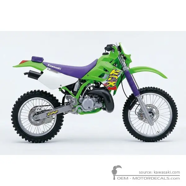 Kawasaki KDX200 1997 - Lime Green