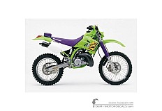 Stickers voor Kawasaki KDX200 1998 • Kawasaki OEM Stickers