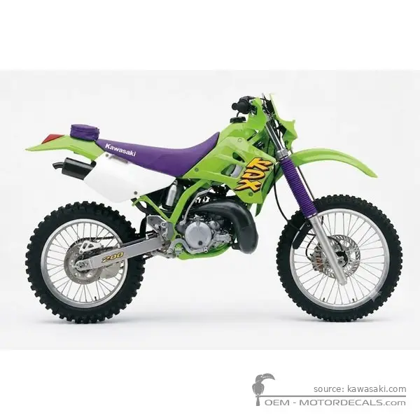 Kawasaki KDX200 1998 - Lime Green