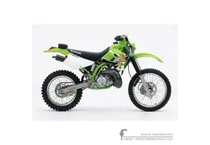 Decals for Kawasaki KDX200 2000 • Kawasaki OEM Decals