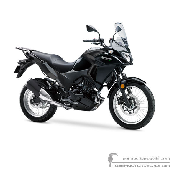 Adesivi per Kawasaki KLE300 VERSYSX 2018 - Nero • Kawasaki Adesivi OEM