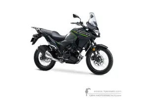 Stickers voor Kawasaki KLE300 VERSYSX 2019 - Grijs • Kawasaki OEM Stickers