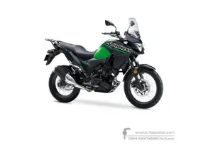 Stickers voor Kawasaki KLE300 VERSYSX 2019 - Groen • Kawasaki OEM Stickers