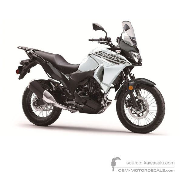 Decals for Kawasaki KLE300 VERSYSX 2020 - White • Kawasaki OEM Decals