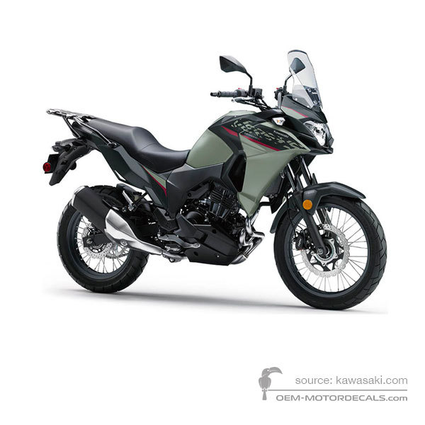 Naklejki do Kawasaki KLE300 VERSYSX 2023 - Szary • Kawasaki Naklejki OEM