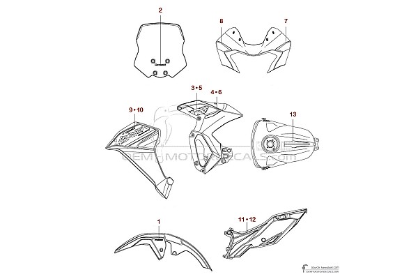 Kawasaki KLE300 VERSYSX 2023 - Grijs