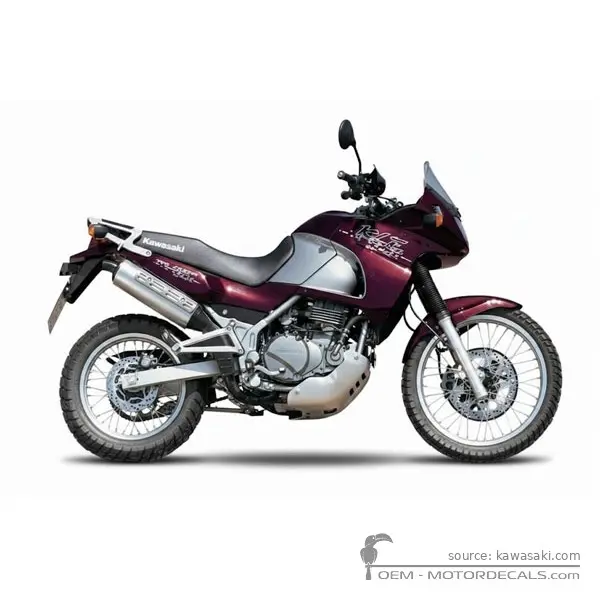 Kawasaki KLE 500 2000 - Pearl Gentry Grey / Candy Amaranth Red