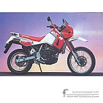 Kawasaki KLR650 1987 - Biały