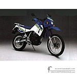 Kawasaki KLR650 1989 - Blau