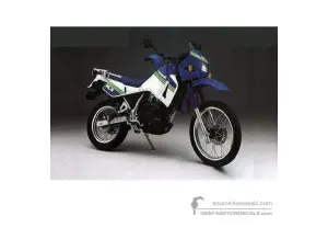 Aufkleber für Kawasaki KLR650 1989 - Blau • Kawasaki OEM-Aufkleber