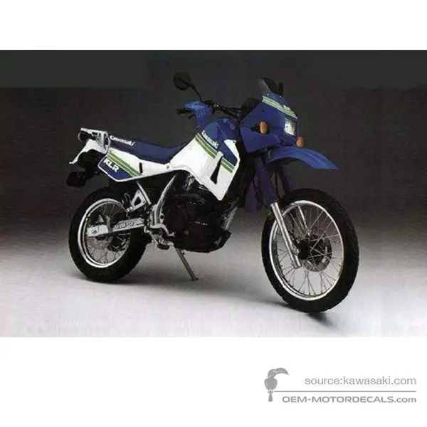 Kawasaki KLR650 1989 - Niebieski - Blue White