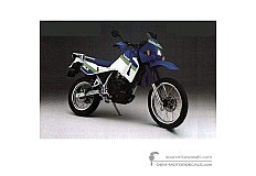 Stickers voor Kawasaki KLR650 1990 - Blauw • Kawasaki OEM Stickers