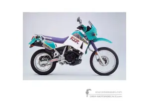 Aufkleber für Kawasaki KLR650 1995 - Grün • Kawasaki OEM-Aufkleber