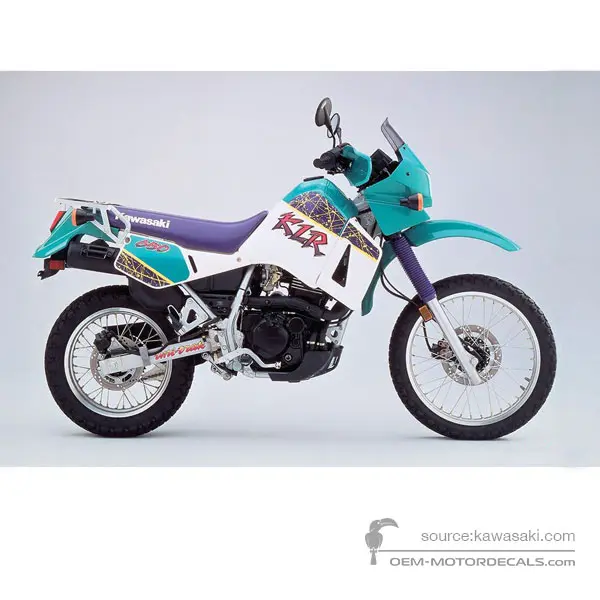 Kawasaki KLR650 1995 - Zielony - Green White