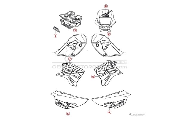 Kawasaki KLR650 1995 - Rojo