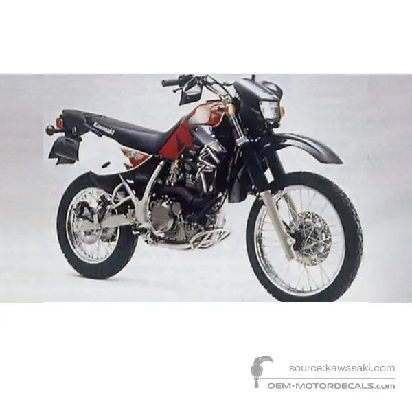 Kawasaki KLR650 1997 - Czerwony - Red