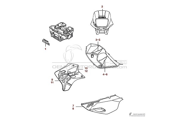Kawasaki KLR650 1997 - Red