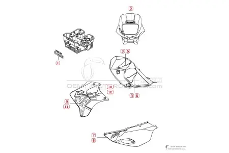 Kawasaki KLR650 1997 - Red