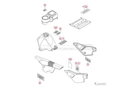 Kawasaki KLR650 2001 - Caution labels