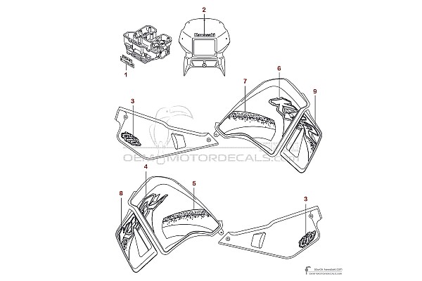 Kawasaki KLR650 2001 - Grün