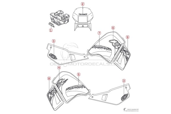 Kawasaki KLR650 2001 - Groen