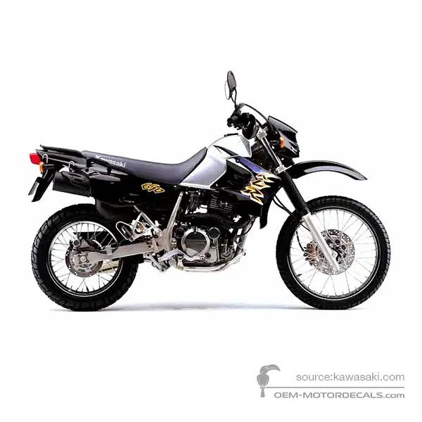 Kawasaki KLR650 2003 - Srebrny - Galaxy Silver Type 2