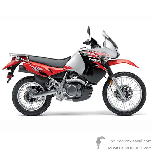 Kawasaki KLR650 2008 - Czerwony - Sunbeam Red