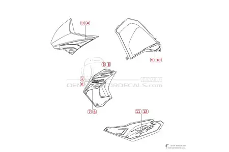 Kawasaki KLR650 2008 - Rood