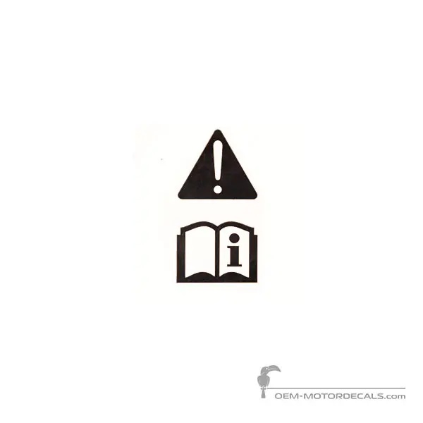 Kawasaki KLR650 2009 - Voorzichtigheid labels