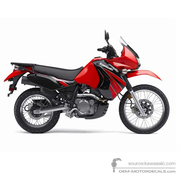 Kawasaki KLR650 2009 - Czerwony - Metallic Diablo Black / Sunbeam Red