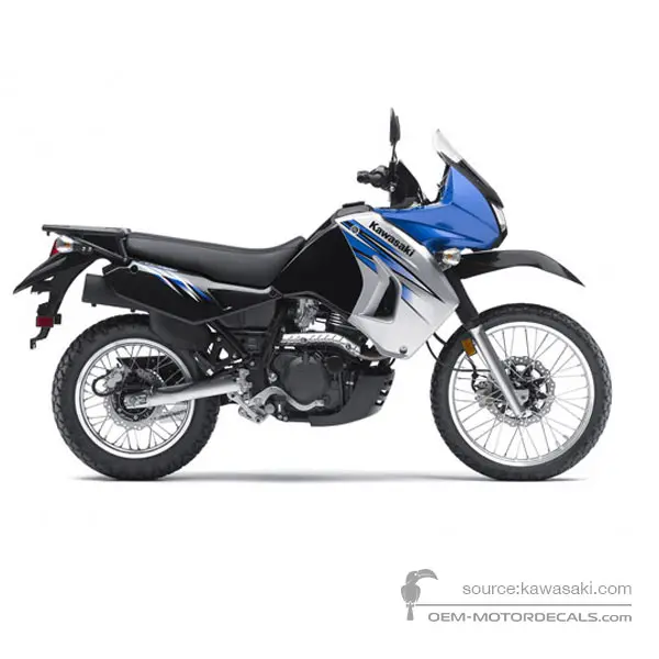 Kawasaki KLR650 2011 - Niebieski - Candy Plasma Blue / Galaxy Silver