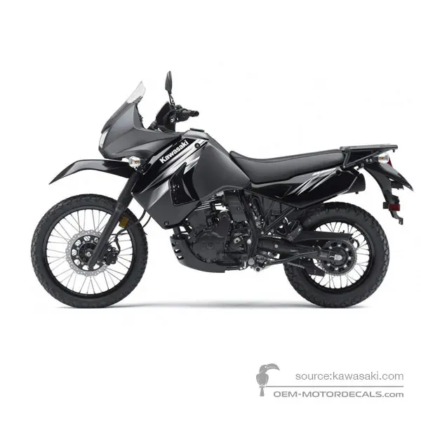 Kawasaki KLR650 2011 - Ebony - Metallic Flat Raw Graystone / Ebony