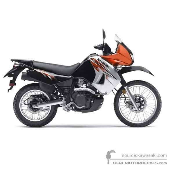 Kawasaki KLR650 2011 - Pomarańczowy - Candy Burnt Orange / Galaxy Silver